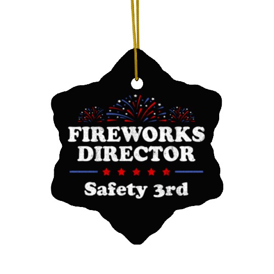 Firewor Director Safety 3Rd America Usa 4Th Of Ceramic Ornaments