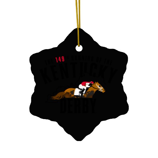 Kentucky Derby Officially Licensed 149Th Running Ceramic Ornaments