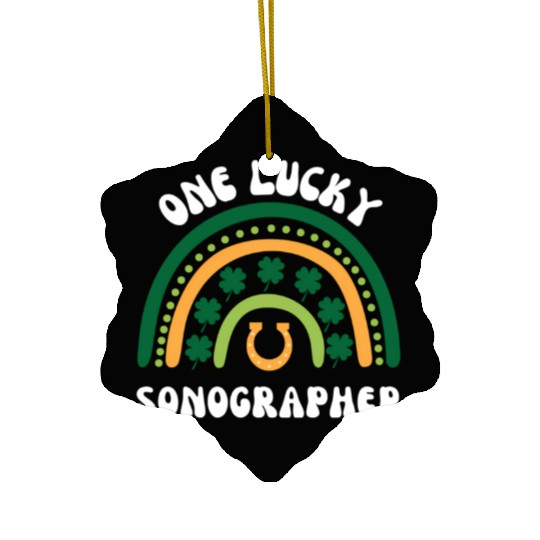 Sonographer Ultrasound Techian St Patrick'S Day Ceramic Ornaments