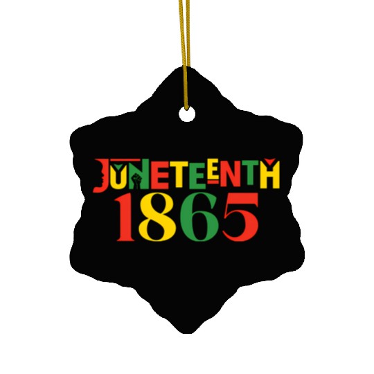 Juneteenth 1865 Leopard Celebrate African Ceramic Ornaments