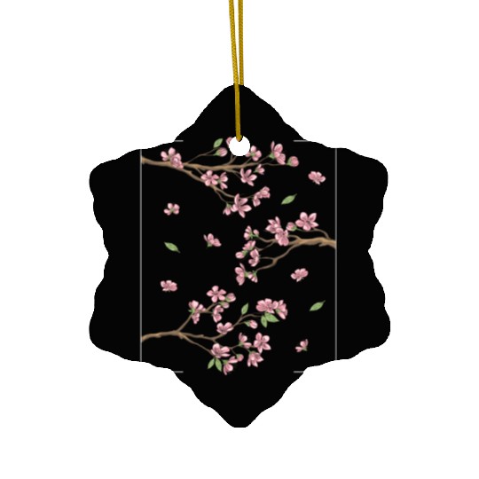 Aesthetic Japanese Style Cherry Blossom Tree Sakur Ceramic Ornaments