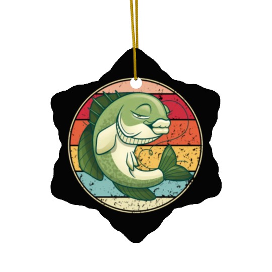 Bass Realistic Largemouth Bass Fishing Bass Ceramic Ornaments