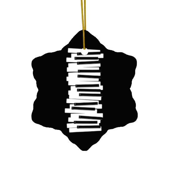 Keys music nout Keyboard Playing Piano Ceramic Ornaments