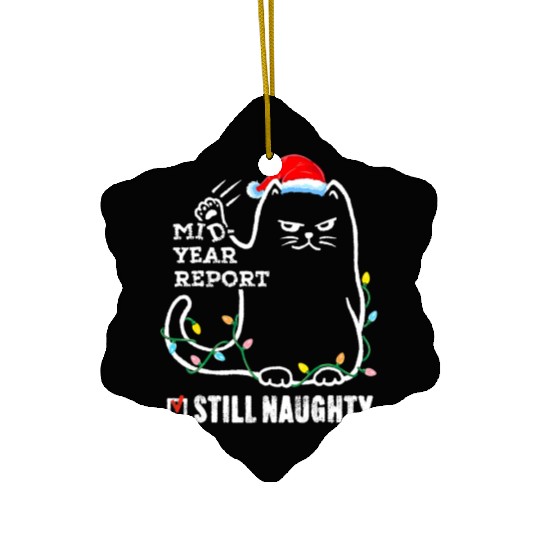 Cat Christmas In July Mid Year Report Still Ceramic Ornaments