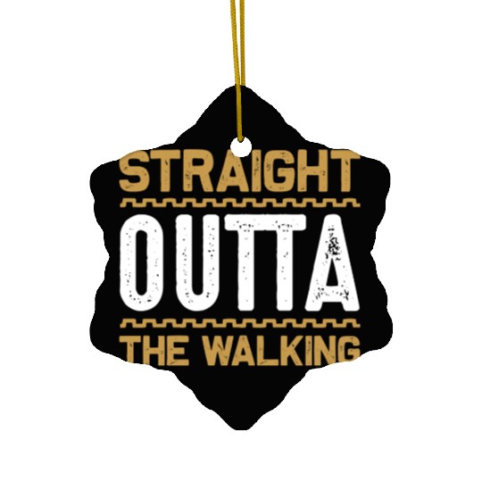 Walking Straight Ceramic Ornaments