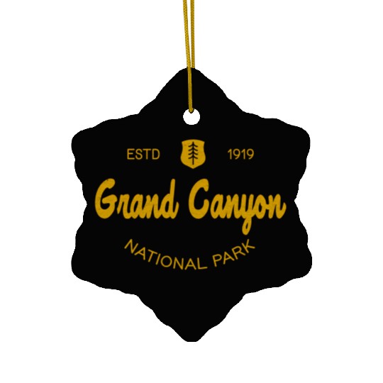 Grand Canyon National Park Script Style Ceramic Ornaments