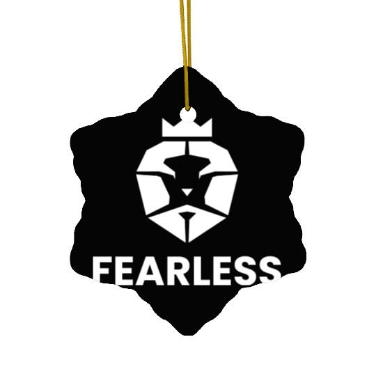 FEARLESS Lion Ceramic Ornaments