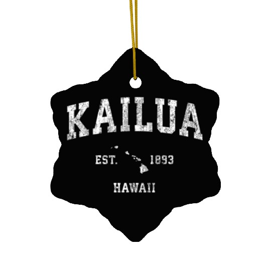 Kailua Hawaii Hi Athletic Sports Ceramic Ornaments