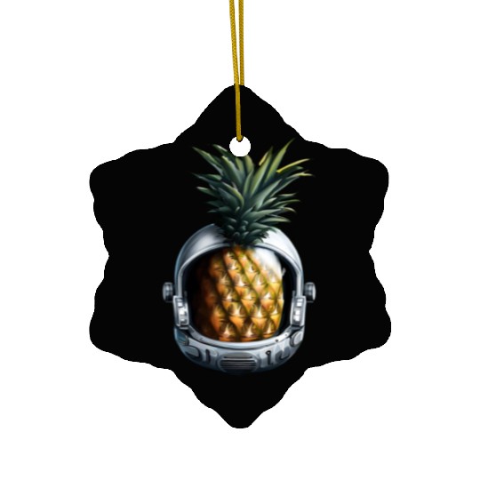 Pineapple astronaut Ceramic Ornaments