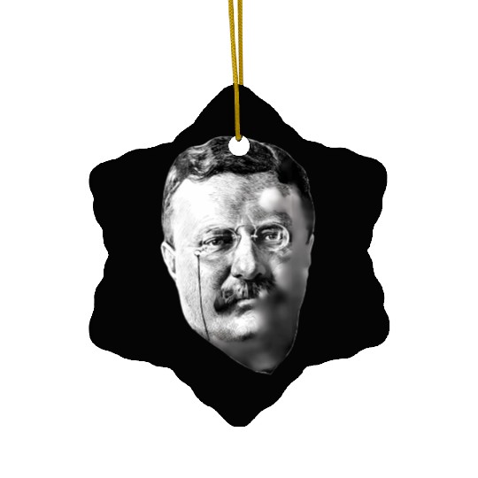 President Teddy Roosevelt Ceramic Ornaments