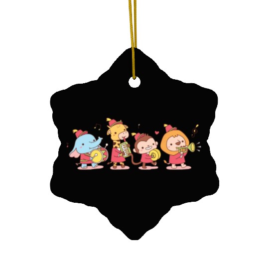 Cute Animals Elephant Giraffe Monkey And Lion Ceramic Ornaments