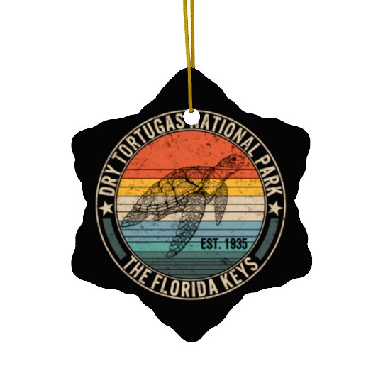Dry Tortugas National Park Florida Keys Beach Ceramic Ornaments