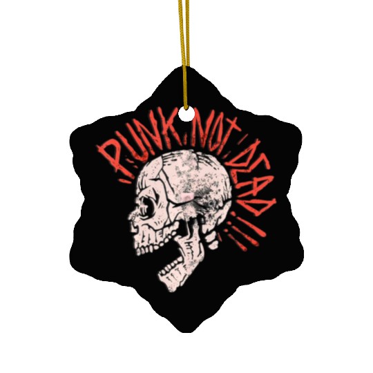 Punks Not Dead - Vintage Grunge - Punk Is Not Ceramic Ornaments