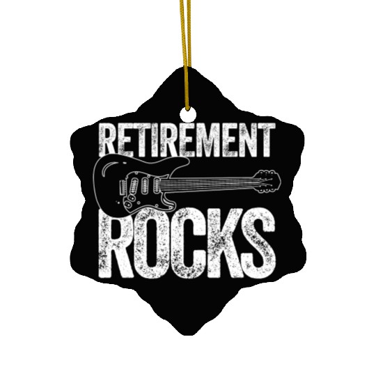 Guitar Guitarist Retirement Ceramic Ornaments