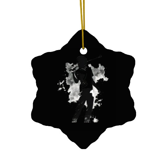 Golfer Afro Man Golf Player African American Ceramic Ornaments