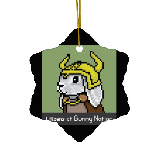 Citizens of Bunny Nation NFT #43 Artwork Ceramic Ornaments