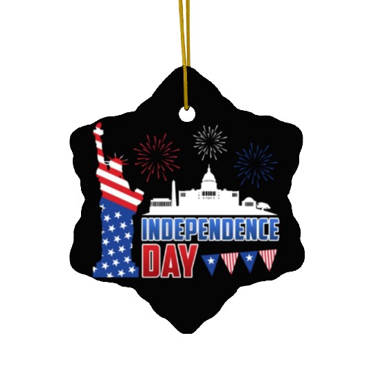 Independence Day Statue of Loverty America Party Ceramic Ornaments