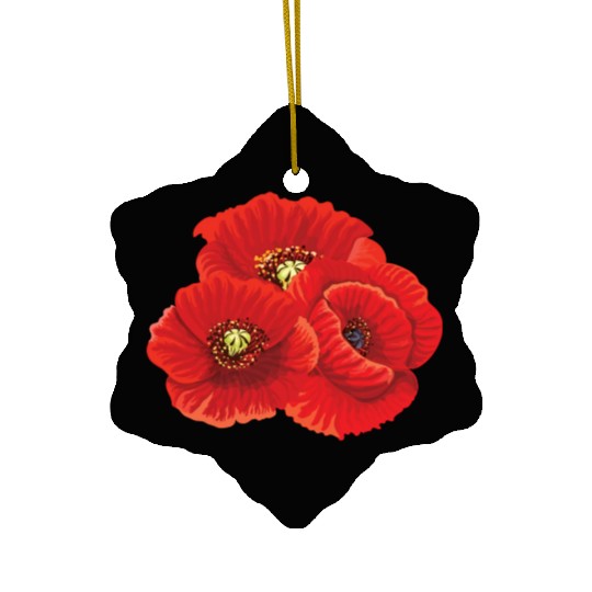 Poppy Flower Flowers Flora Nature Ceramic Ornaments