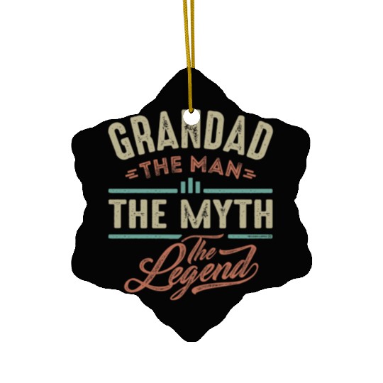 Grandad The Legend Ceramic Ornaments