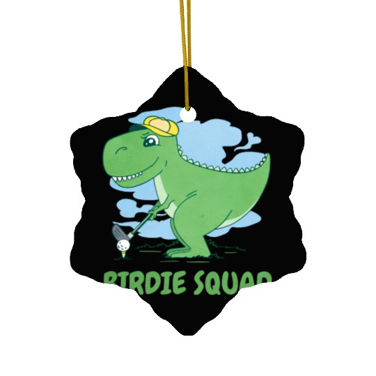 Golf T Rex Squad Ceramic Ornaments