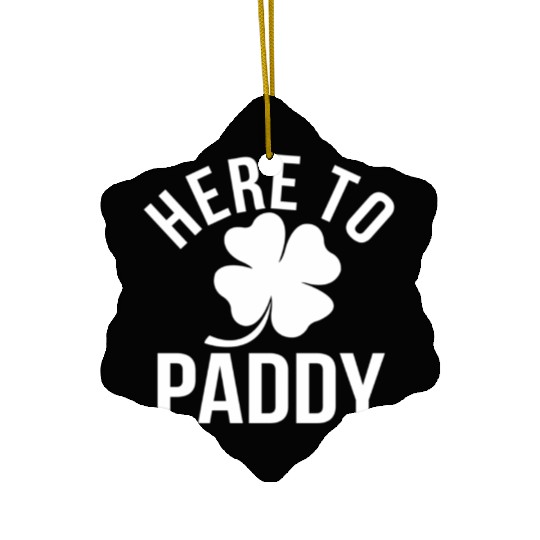 Here To Paddy Shamrock St Patrick'S Ceramic Ornaments