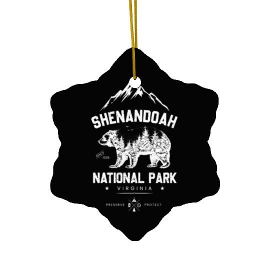 Shenandoah National Park Ceramic Ornaments