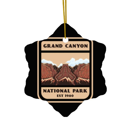 Grand Canyon National Park Vintage Style Ceramic Ornaments