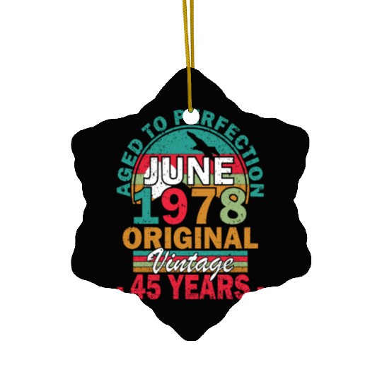 June 1978 Aged to Perfection June 1978 vintage Ceramic Ornaments