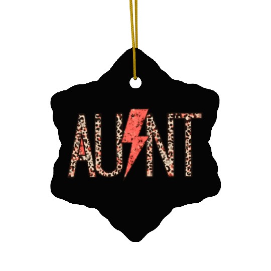 Retro Leopard A Lightning Bolt Western Cory Aie Ceramic Ornaments