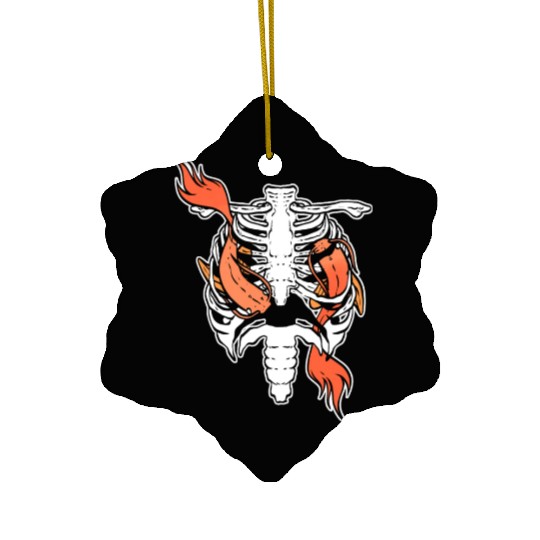 Koi Fish Ribs Aquarist Gift Ceramic Ornaments