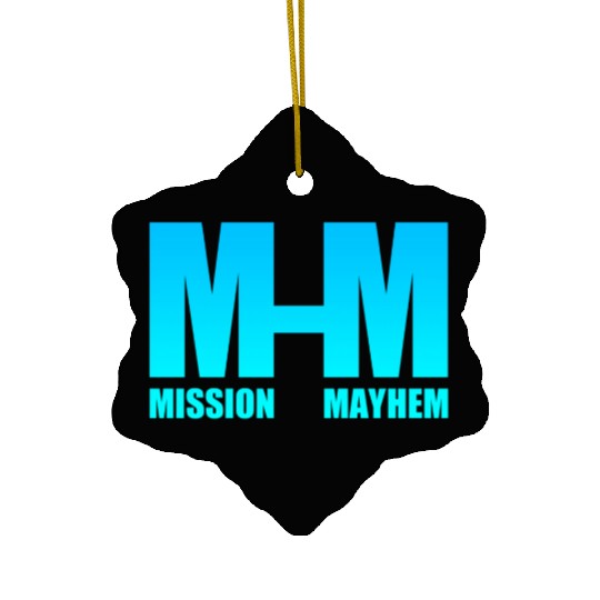 Mission Mayhem Ceramic Ornaments