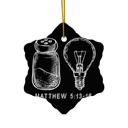 Bible Verse Salt And Lamp You Are The Light Of Ceramic Ornaments