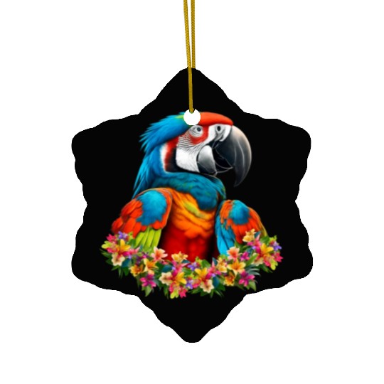 Beautiful Nature - Macaw 01 Ceramic Ornaments