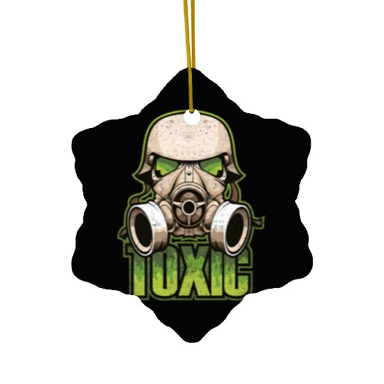 Toxic Green Military And Safety Gas Ceramic Ornaments