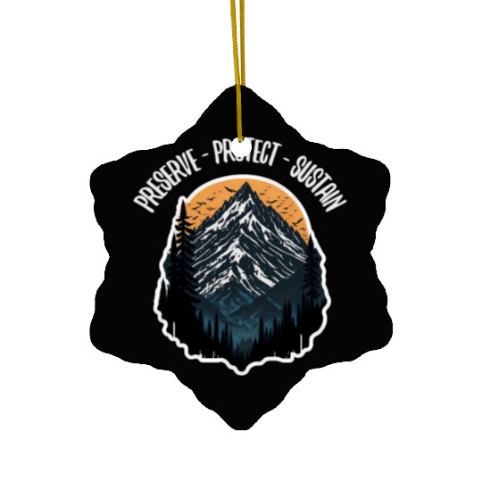 Natur Wildlife Outdoor Forest Camping Hiking Ceramic Ornaments