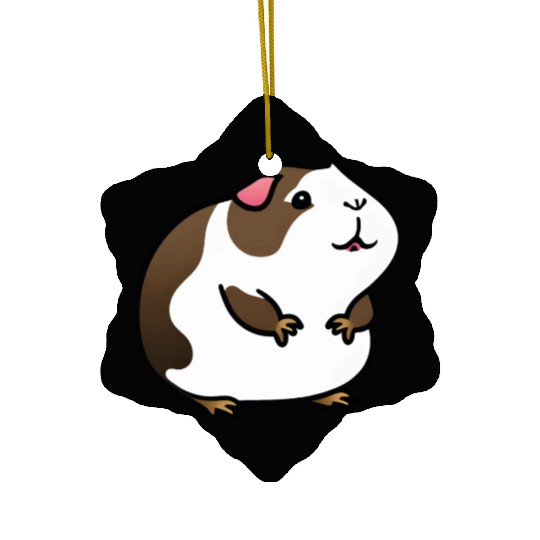 Simply cute guinea pig Ceramic Ornaments