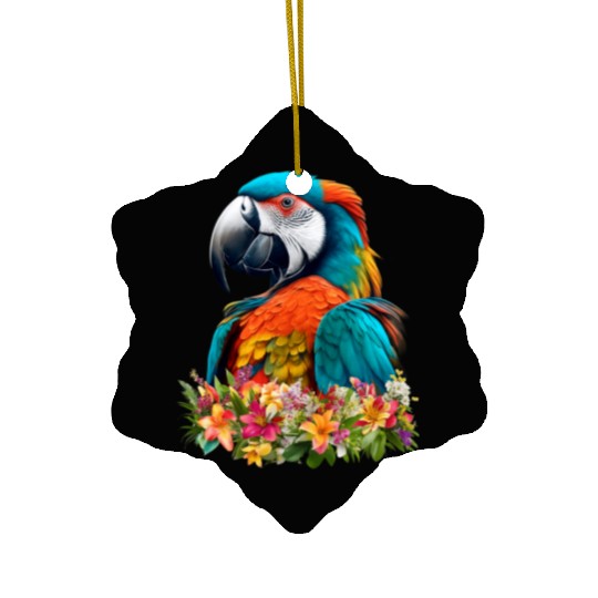 Beautiful Nature - Macaw 03 Ceramic Ornaments