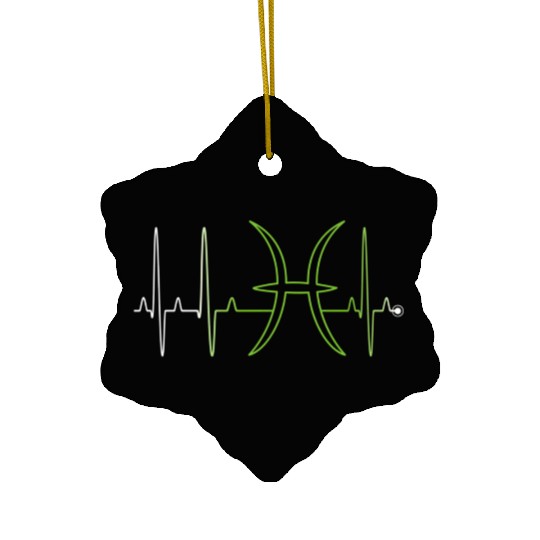 Pisces Astrology Sign Hebeat February March Ceramic Ornaments