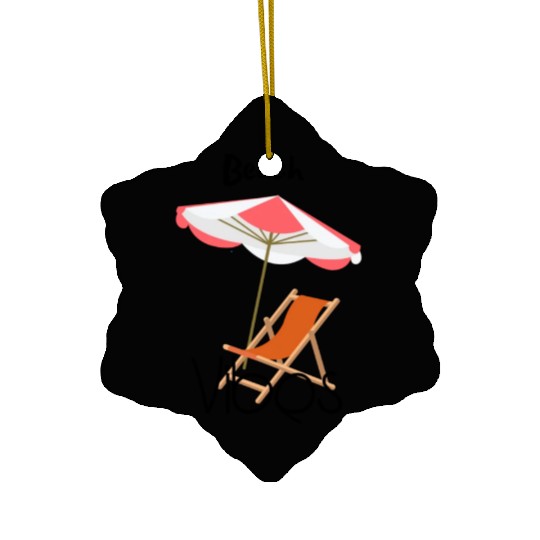 "Beach Vibes Ceramic Ornaments: Embrace the Sun and Sand!"