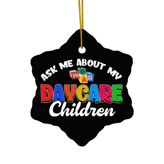 Childcare Teacher Daycare Teacher Daycare Provider Ceramic Ornaments