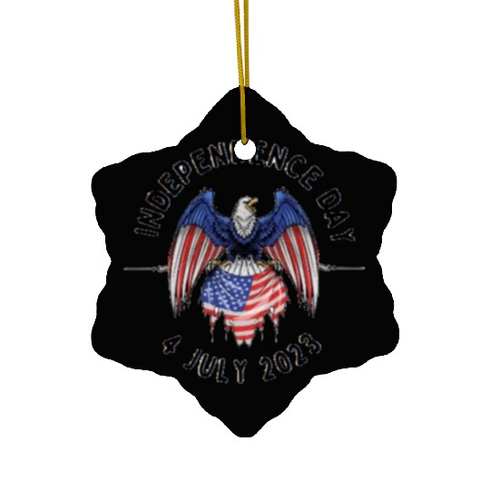 US INDEPENDENCE DAY Ceramic Ornaments