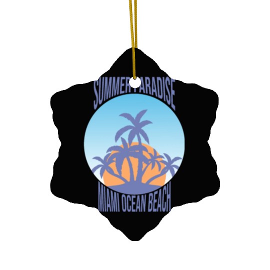Tropical Paradise Ceramic Ornaments