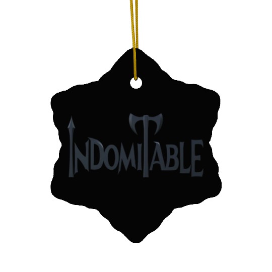 Indomitable Black Ceramic Ornaments
