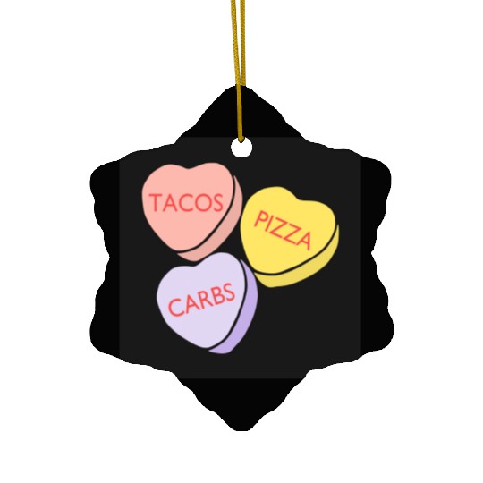 FRONTARTFunny Conversation Hearts Candy Ceramic Ornaments