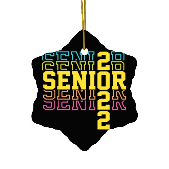 Grad 22 Senior Class Of 2022 Bright Colors Ns Will Ceramic Ornaments