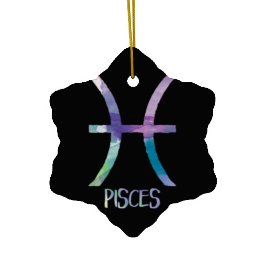 Pisces Zodiac Symbol Astrology Fish Water Sign Ceramic Ornaments