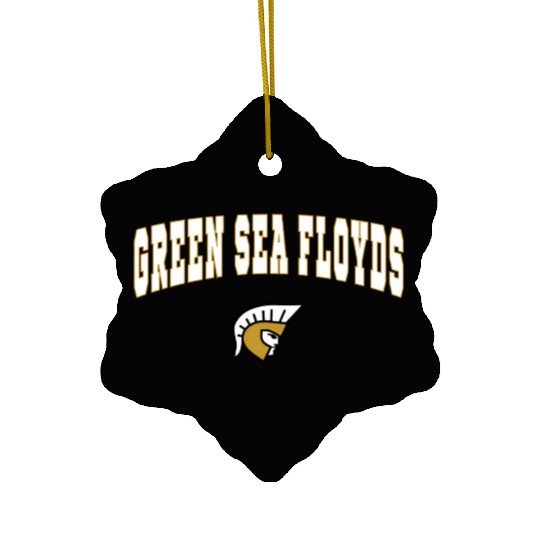 Green Sea Floyds High School Trojans Ceramic Ornaments
