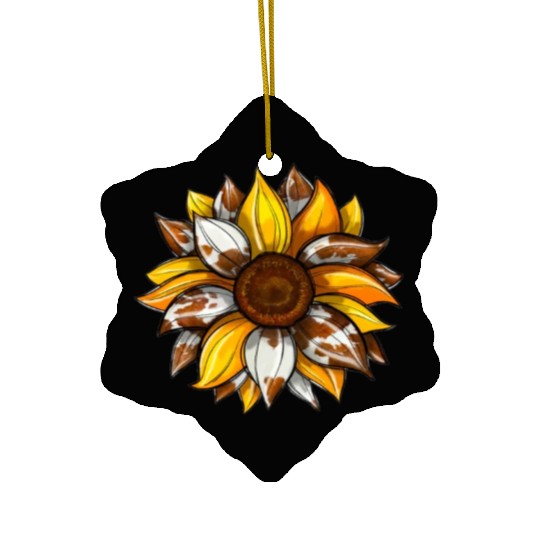 Flower Sunshine Leopard Ceramic Ornaments