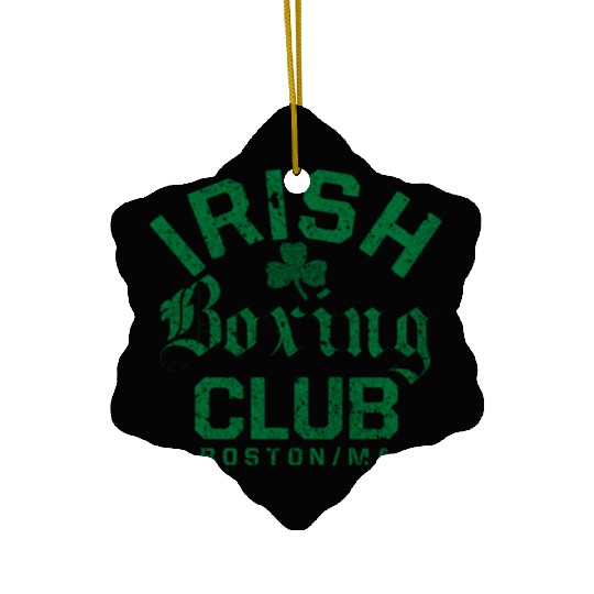 Irish Boxing Club Boston Massachusetts Ceramic Ornaments