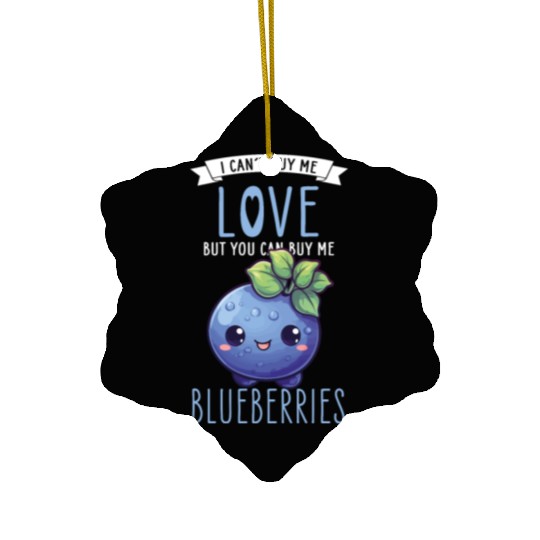 Blueberries Kawaii Ceramic Ornaments